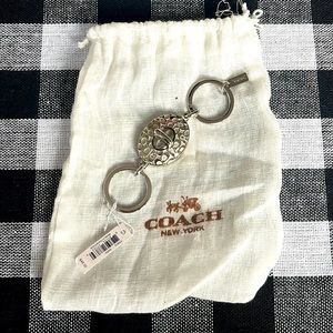 Coach, 2-piece keychain.  NWT. Keychain comes apart for convenience.